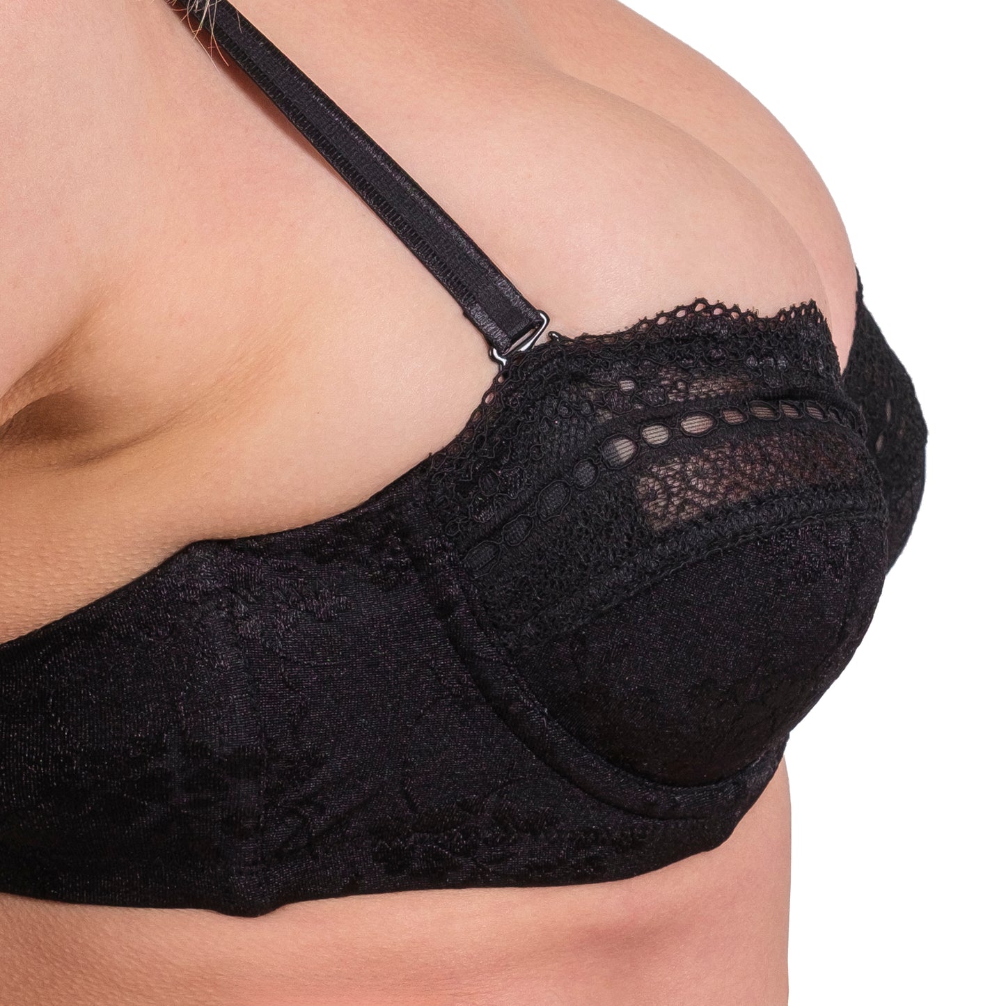 Lace Underwire Bra – Full-Coverage & Adjustable Straps - Hazel Textile