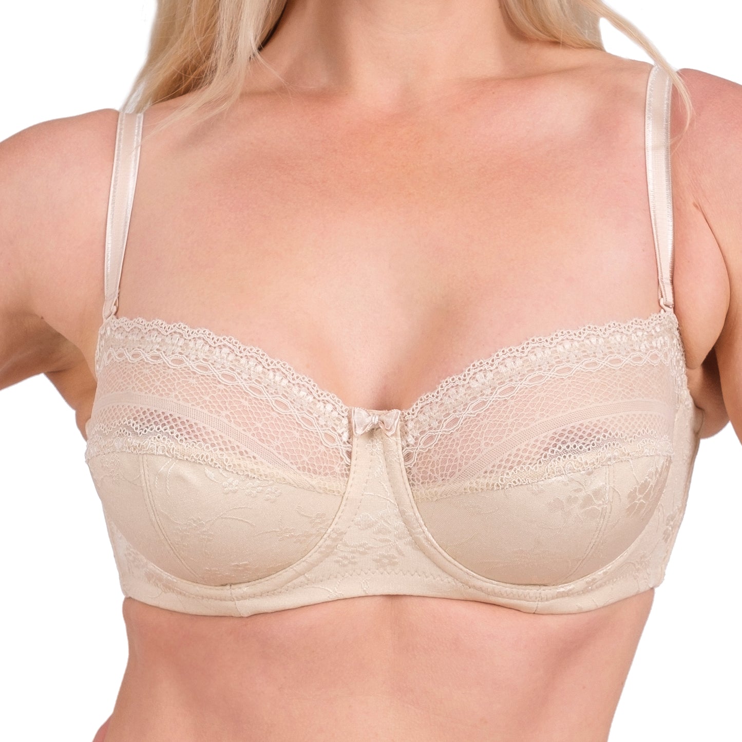 Lace Underwire Bra – Full-Coverage & Adjustable Straps - Hazel Textile