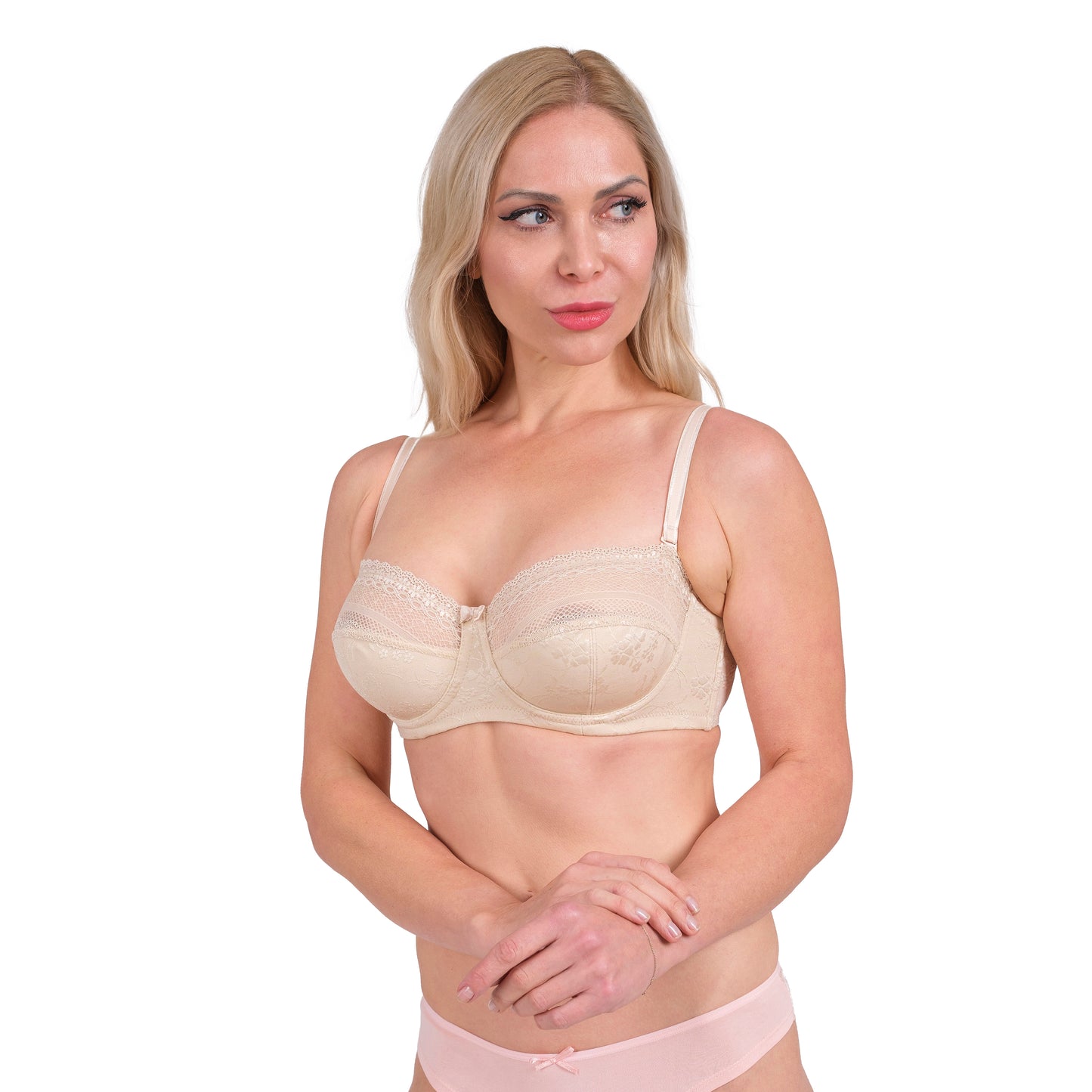 Lace Underwire Bra – Full-Coverage & Adjustable Straps - Hazel Textile