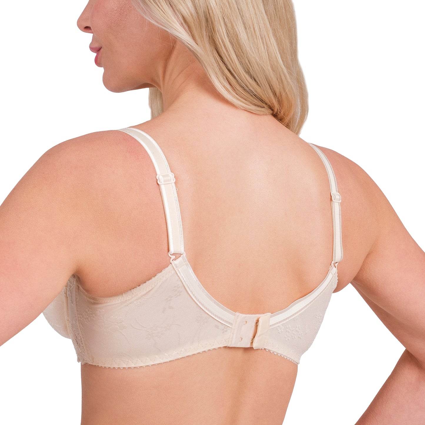 Lace Full-Coverage Bra – Soft Underwire Support - Hazel Textile