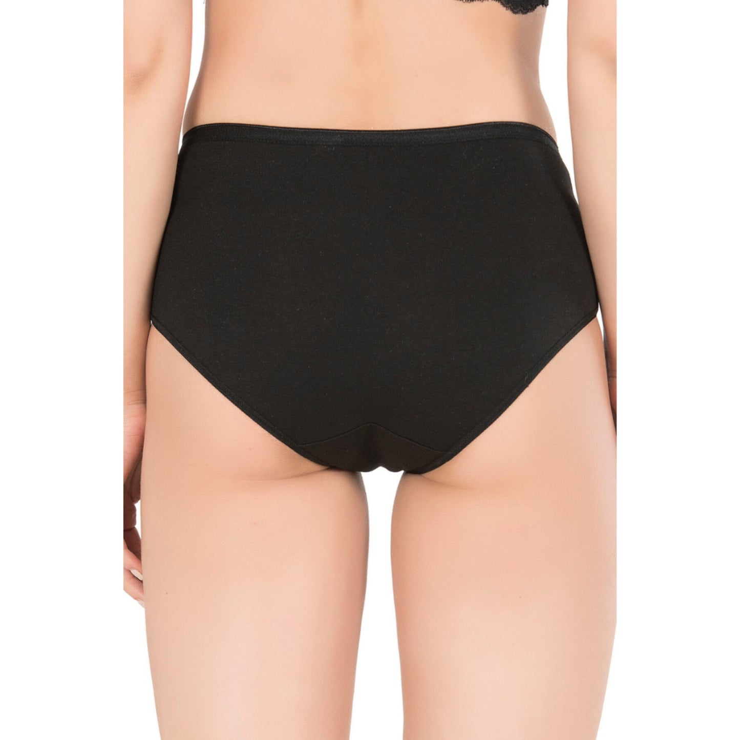 Women’s High-Waist Modal Cotton Panties – 3-Pack Seamless, Breathable, Full-Coverage Briefs (Black, Skin, White) - Hazel Textile