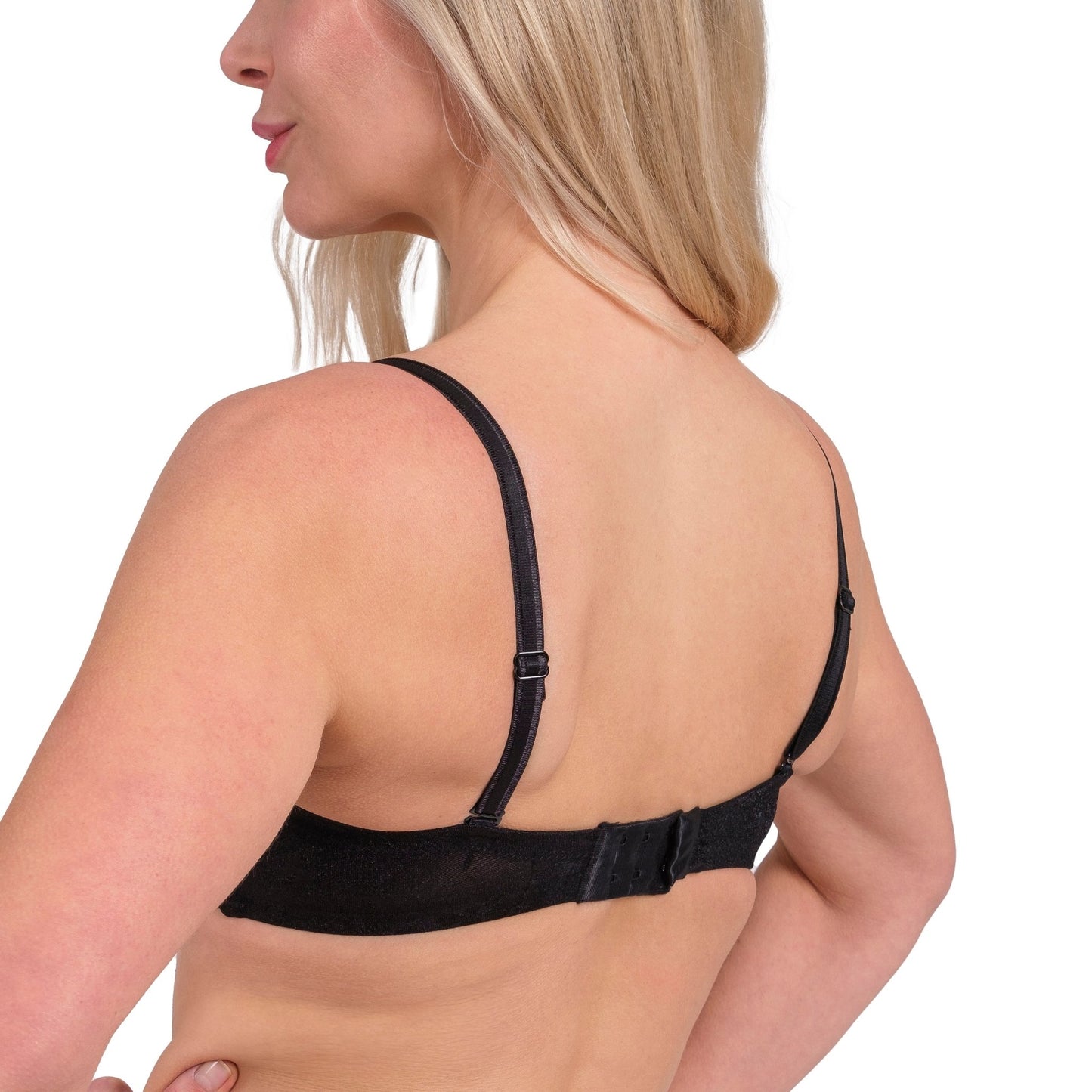 Women’s Lace Underwire Bra – Full-Coverage, Adjustable Straps & Breathable Floral Lingerie (Black, White, Nude) - Hazel Textile