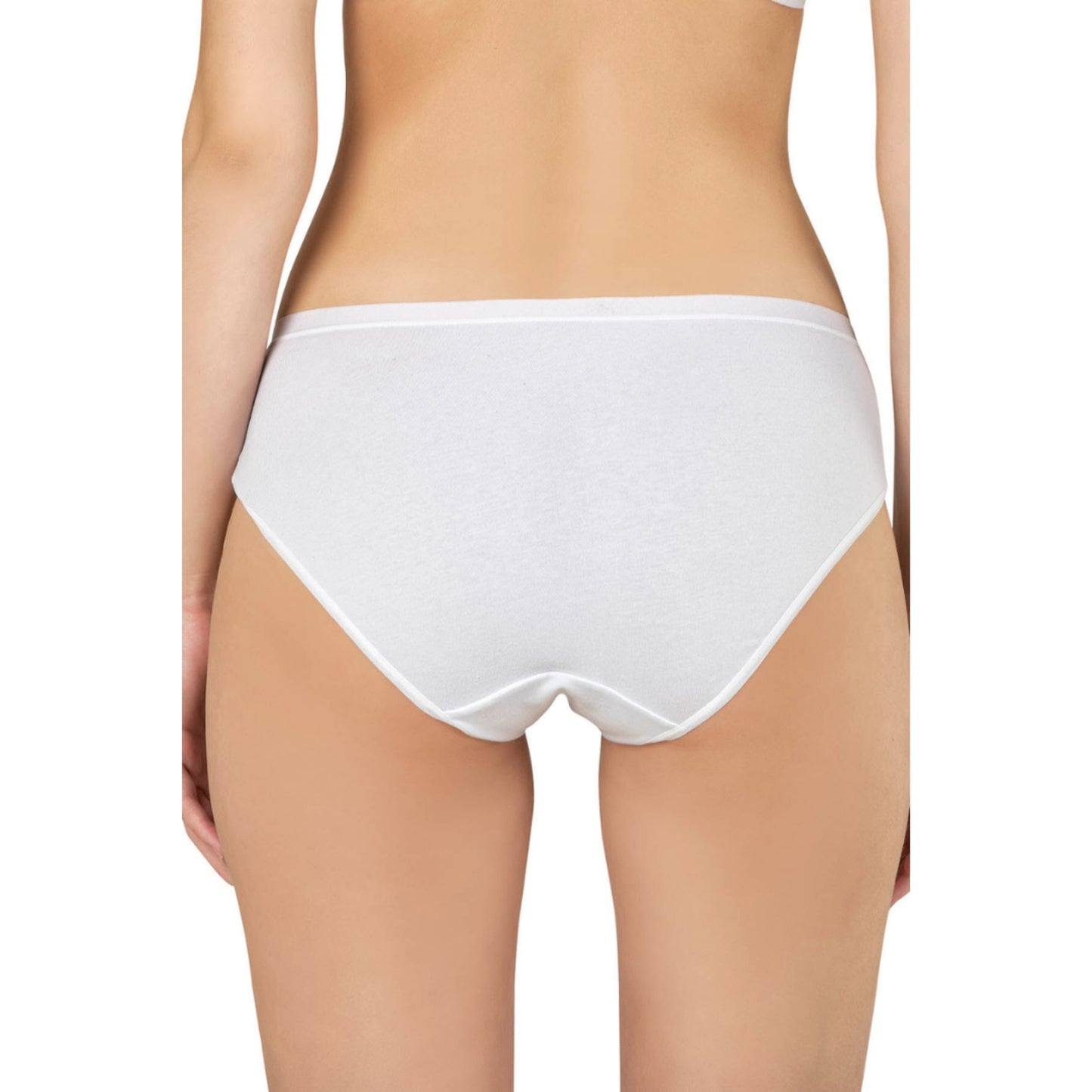 Women’s Cotton Brief Panties – 3-Pack Full-Coverage Underwear, Soft Stretch & Breathable Comfort (Black, Skin, White) - Hazel Textile