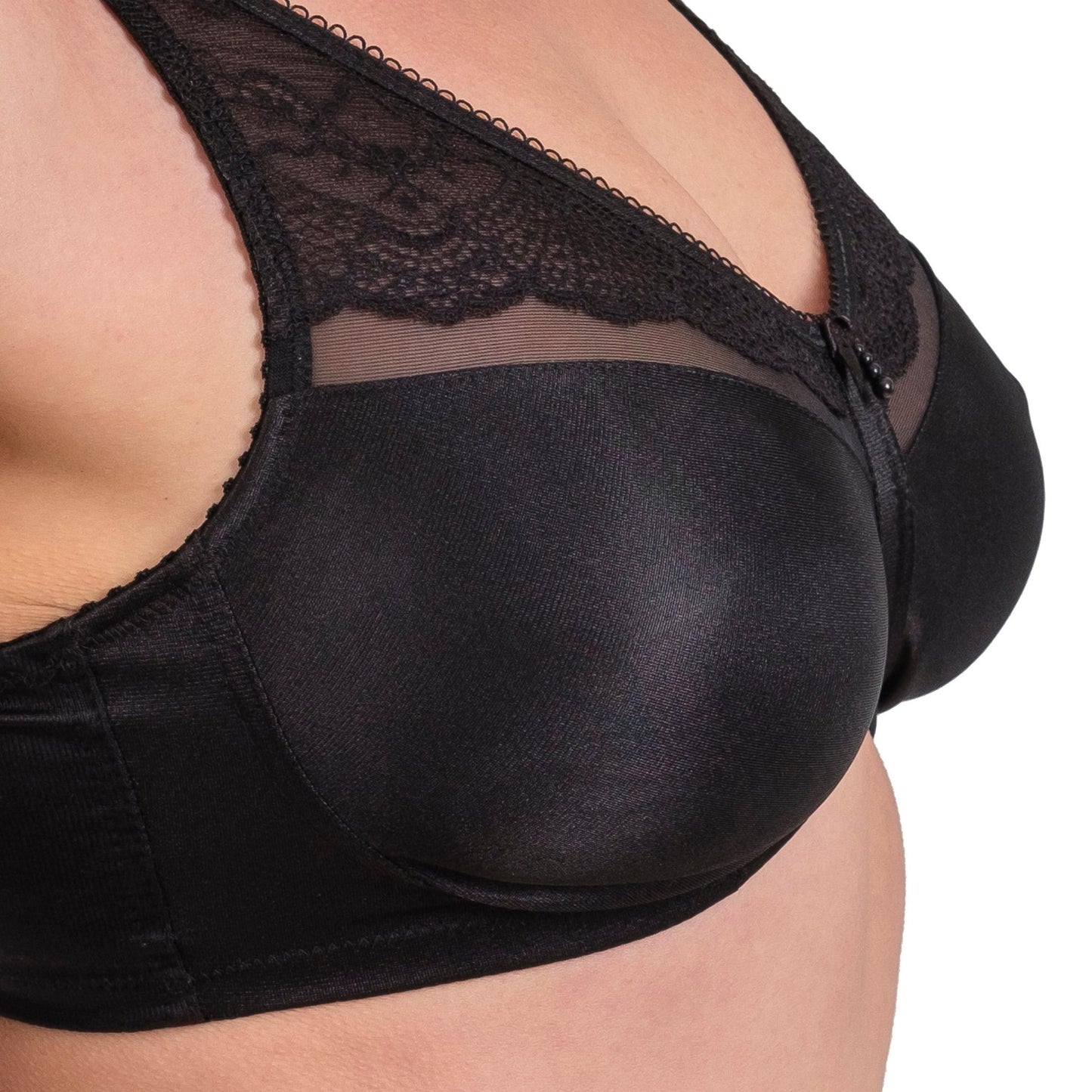 Soutien-gorge en dentelle sans armatures à couverture intégrale – Léger, respirant et ajustable