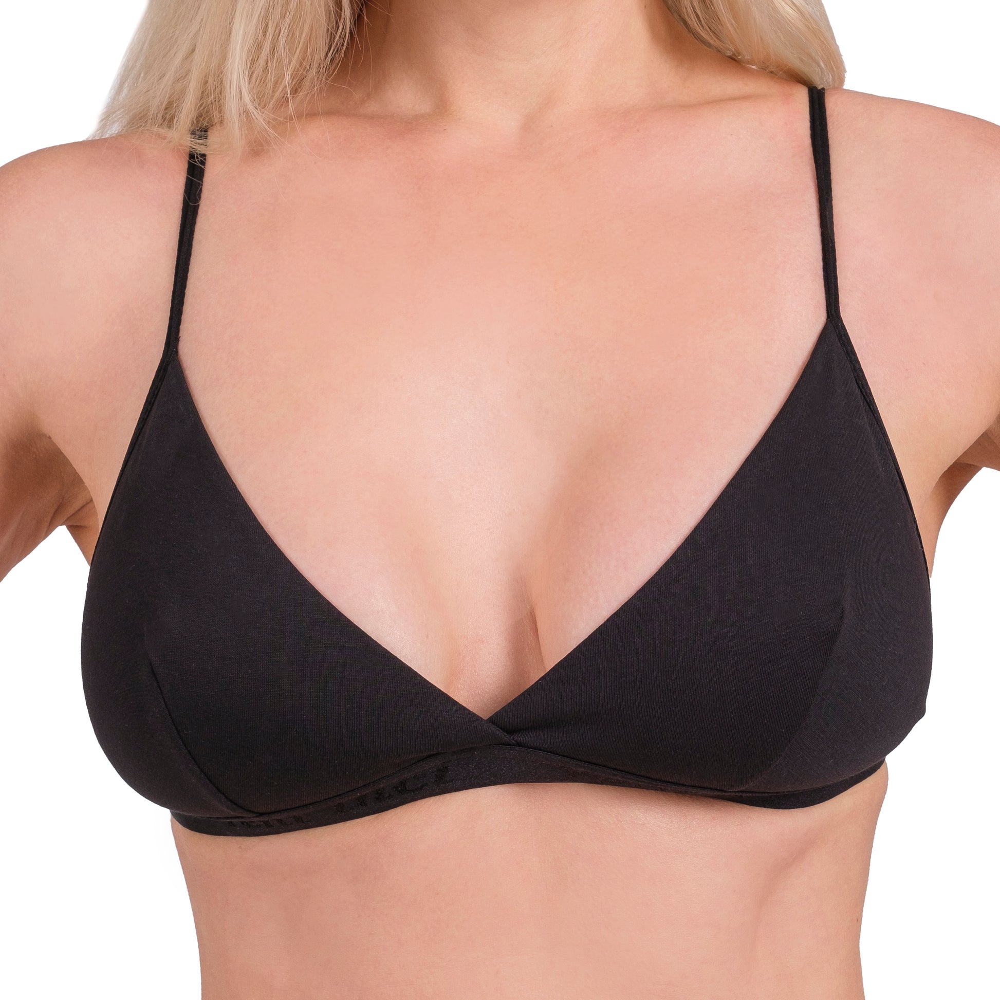 Cotton Triangle Bra – Wire-Free & Breathable Comfort - Hazel Textile