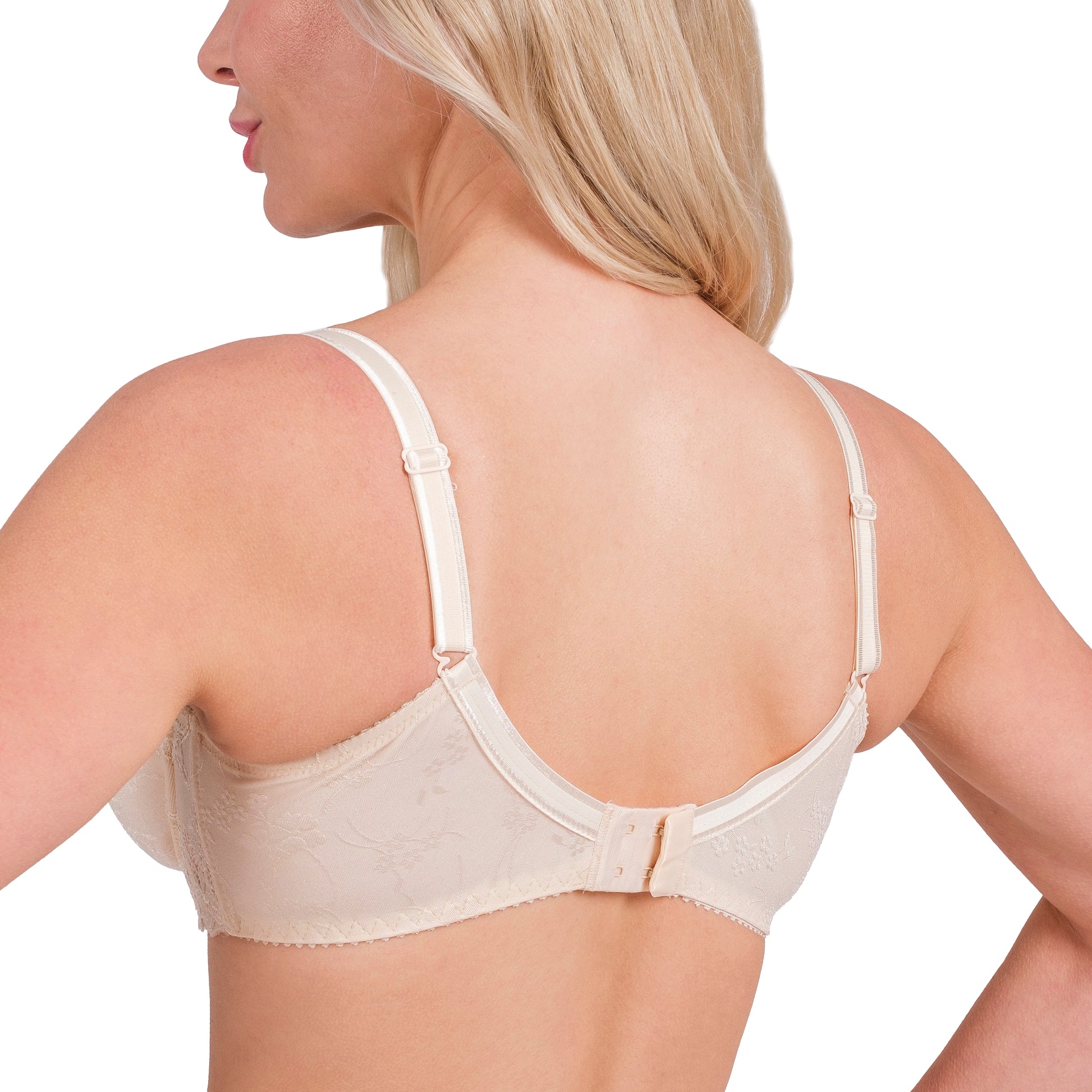 Lace Full-Coverage Bra – Soft Underwire Support - Hazel Textile