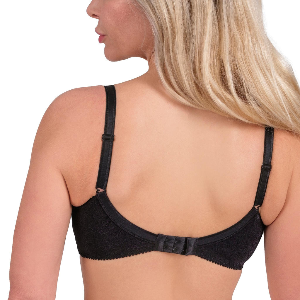 Lace Full-Coverage Underwire Bra – Adjustable Straps, Breathable Fabric & Elegant Everyday Support (White, Skin, Black) - Hazel Textile