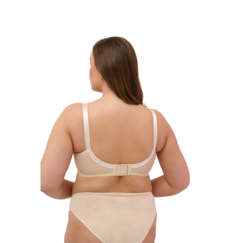 Full-Coverage Lace Bra for Women – Adjustable Straps, Wireless Support & Breathable Everyday Fit - Hazel Textile