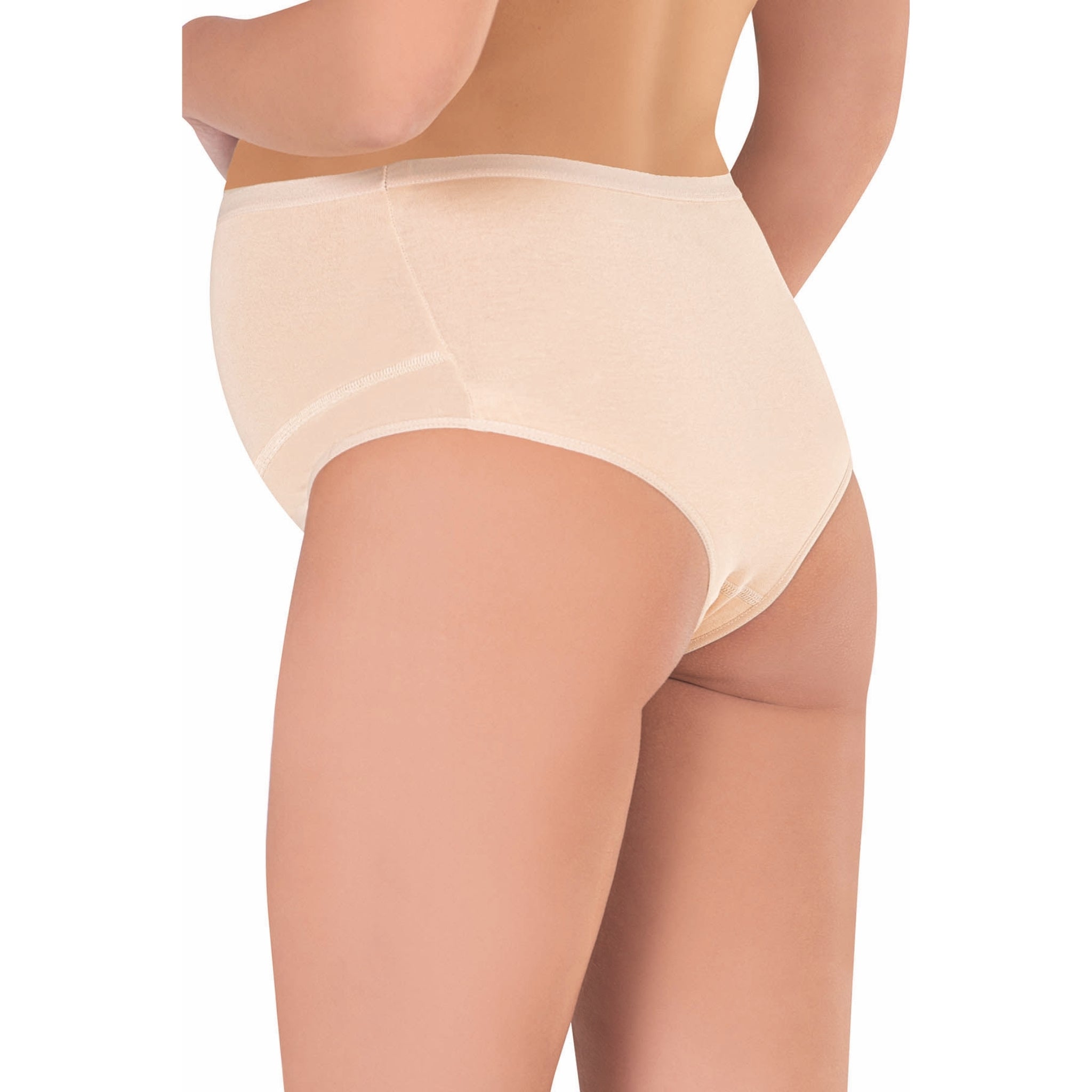 3-Pack Cotton Maternity Briefs – Soft, Stretchy & Breathable Pregnancy Underwear (White, Black, Skin) - Hazel Textile