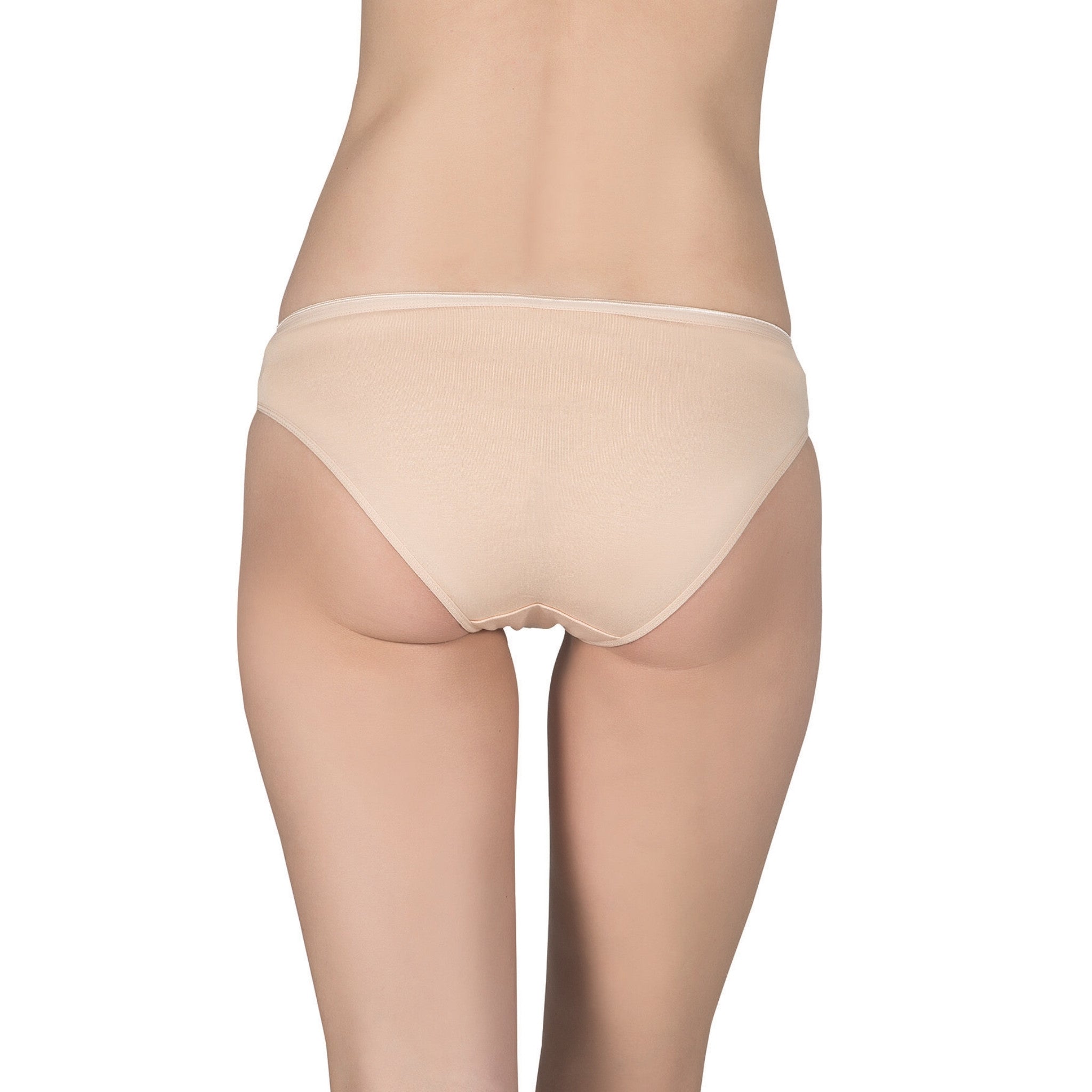 Women’s Cotton-Modal Bikini Panties – 3-Pack in Black, Nude & White – Seamless Fit, Breathable Comfort - Hazel Textile