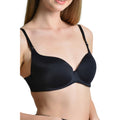 Seamless Everyday T-Shirt Bra – Invisible Under Clothing, Ultra Soft & Stretchy (Black, Mink & Skin) - Hazel Textile