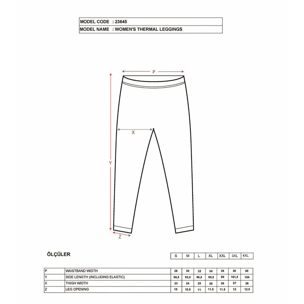 Women's Thermal Fleece-Lined Black Leggings – High-Waist Winter Tights, Soft & Stretchy - Hazel Textile