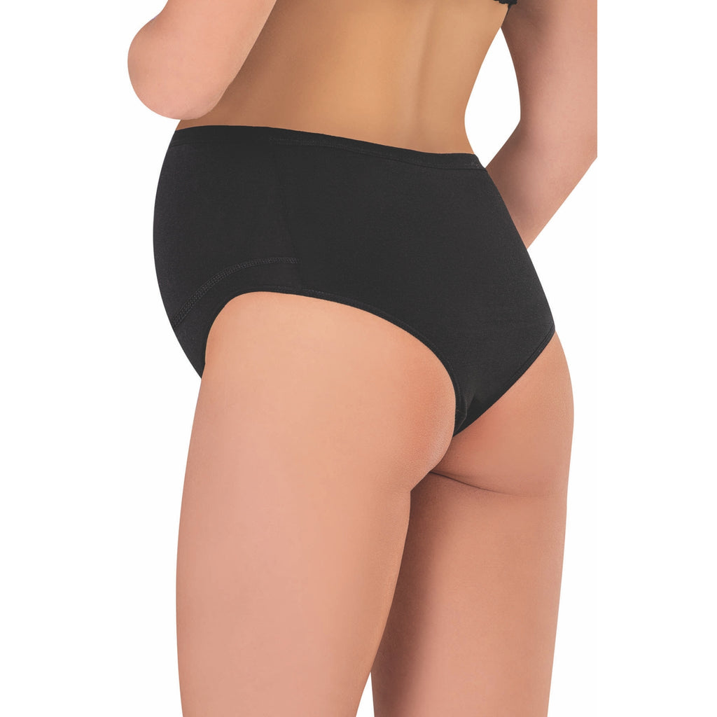 3-Pack Cotton Maternity Briefs – Soft, Stretchy & Breathable Pregnancy Underwear (White, Black, Skin) - Hazel Textile
