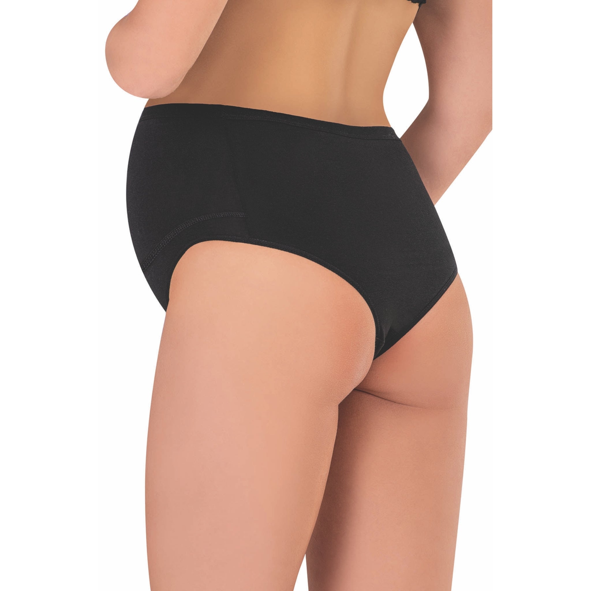 3-Pack Cotton Maternity Briefs – Soft, Stretchy & Breathable Pregnancy Underwear (White, Black, Skin) - Hazel Textile