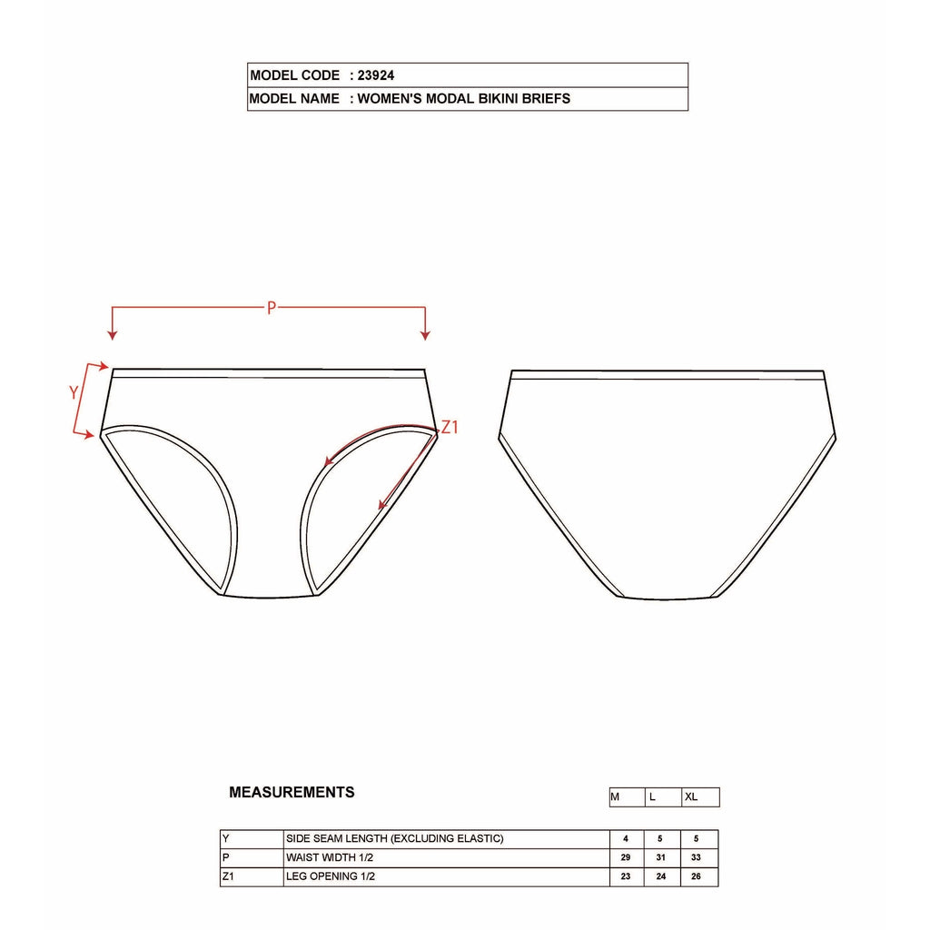 Women’s Cotton-Modal Bikini Panties – 3-Pack in Black, Nude & White – Seamless Fit, Breathable Comfort - Hazel Textile