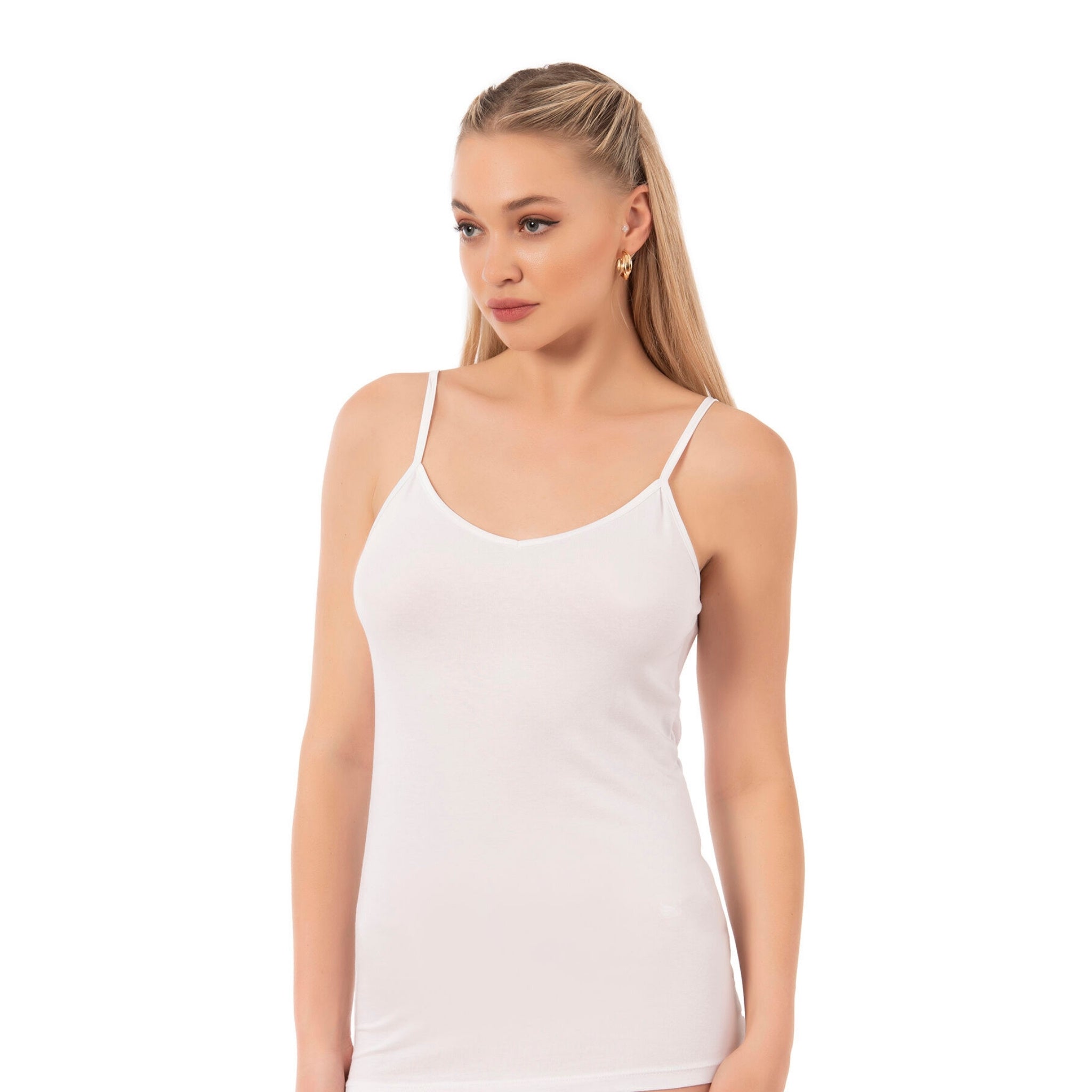 Women's Cotton Modal Camisole – Soft Adjustable Strap Tank Top for Everyday Comfort - Hazel Textile