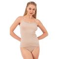 Two-Piece Women’s Ribbed Camisole & Panty Set – Soft Lace Trim Viscose Loungewear - Hazel Textile