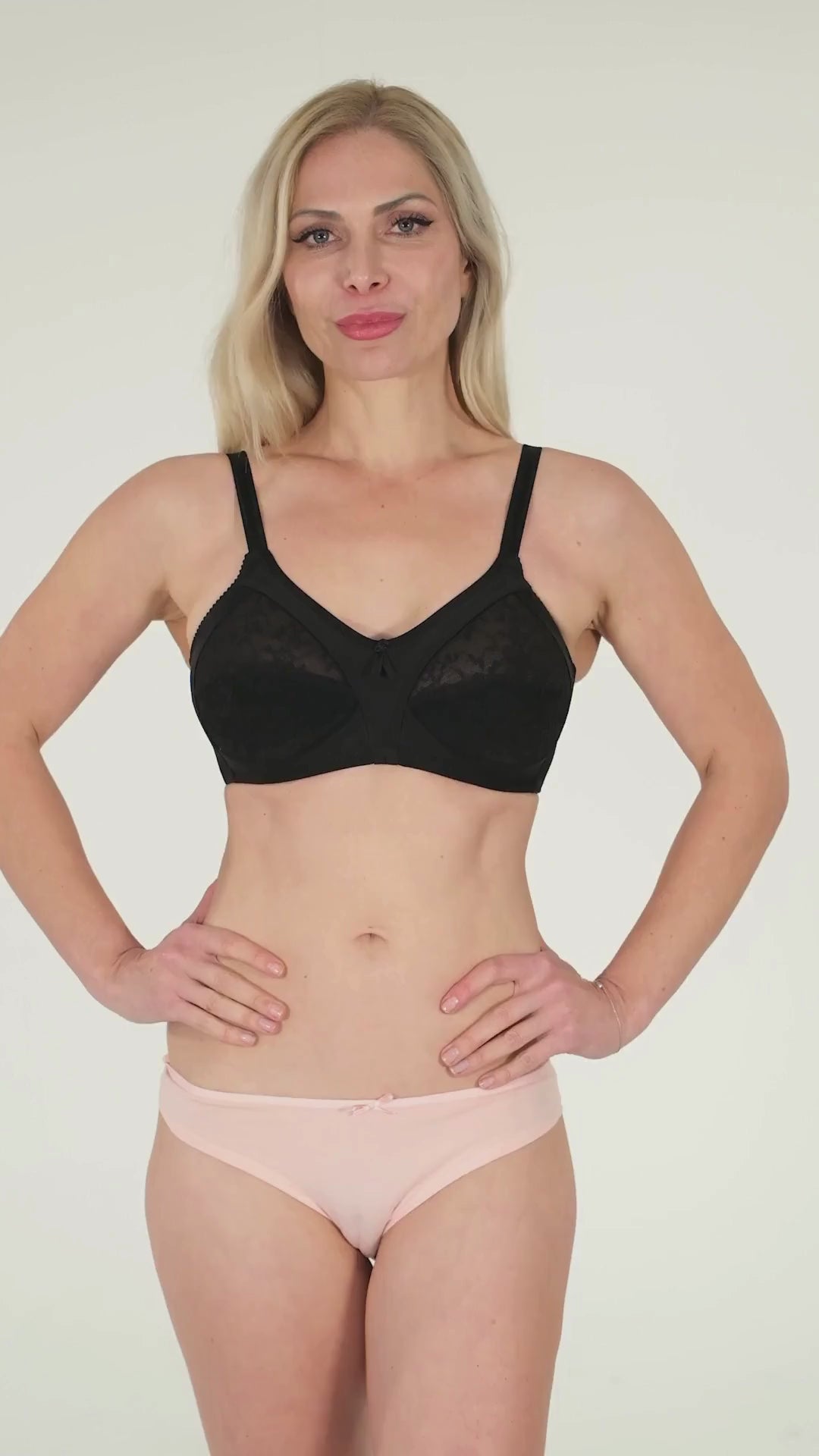 Women’s Full-Coverage Lace Bra – Wireless, Supportive & Breathable Lingerie (White, Black, Skin)